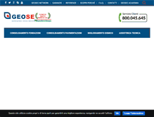 Tablet Screenshot of geosec.it