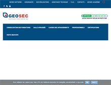 Tablet Screenshot of geosec.fr