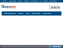 Tablet Screenshot of geosec.es